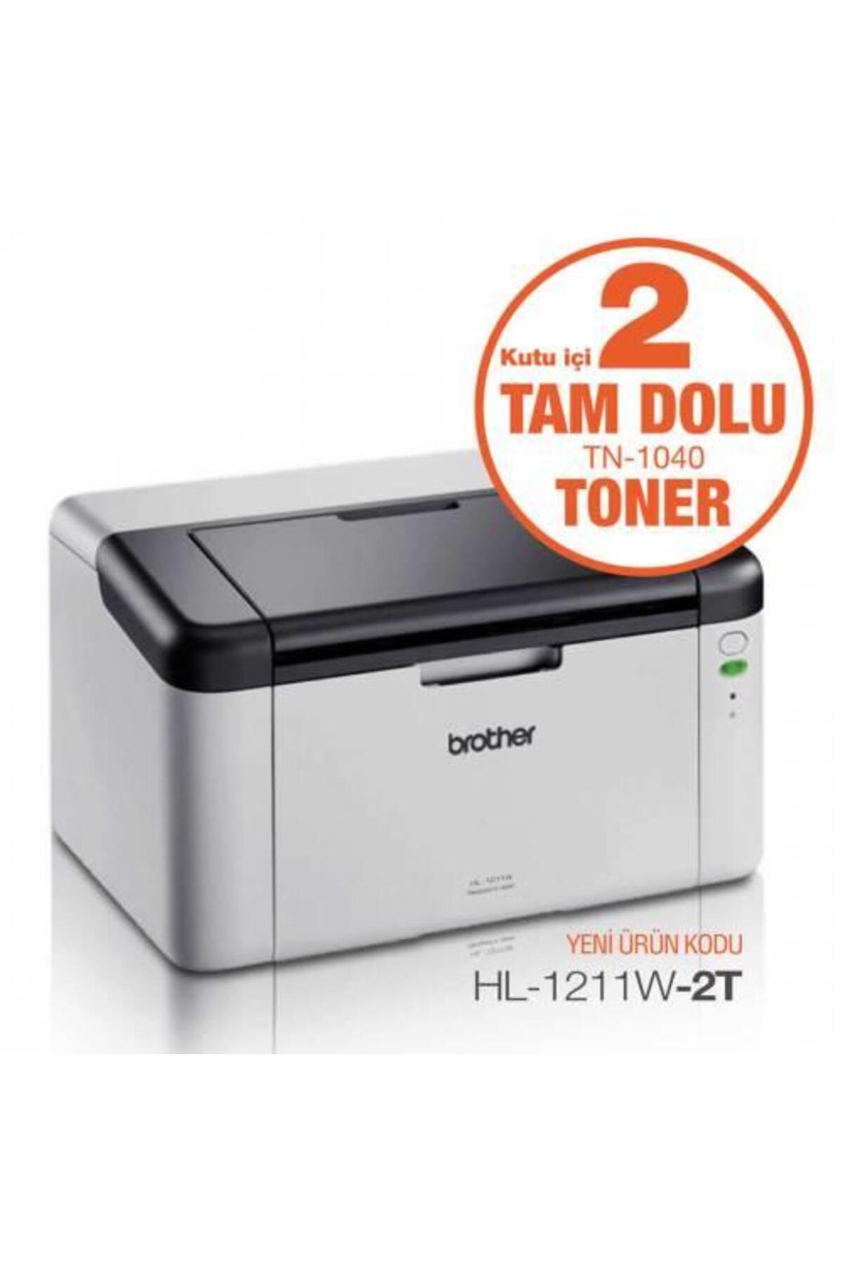 HL-1211W Wifi Mono Lazer Yazıcı (2 Orijinal Tonerli)