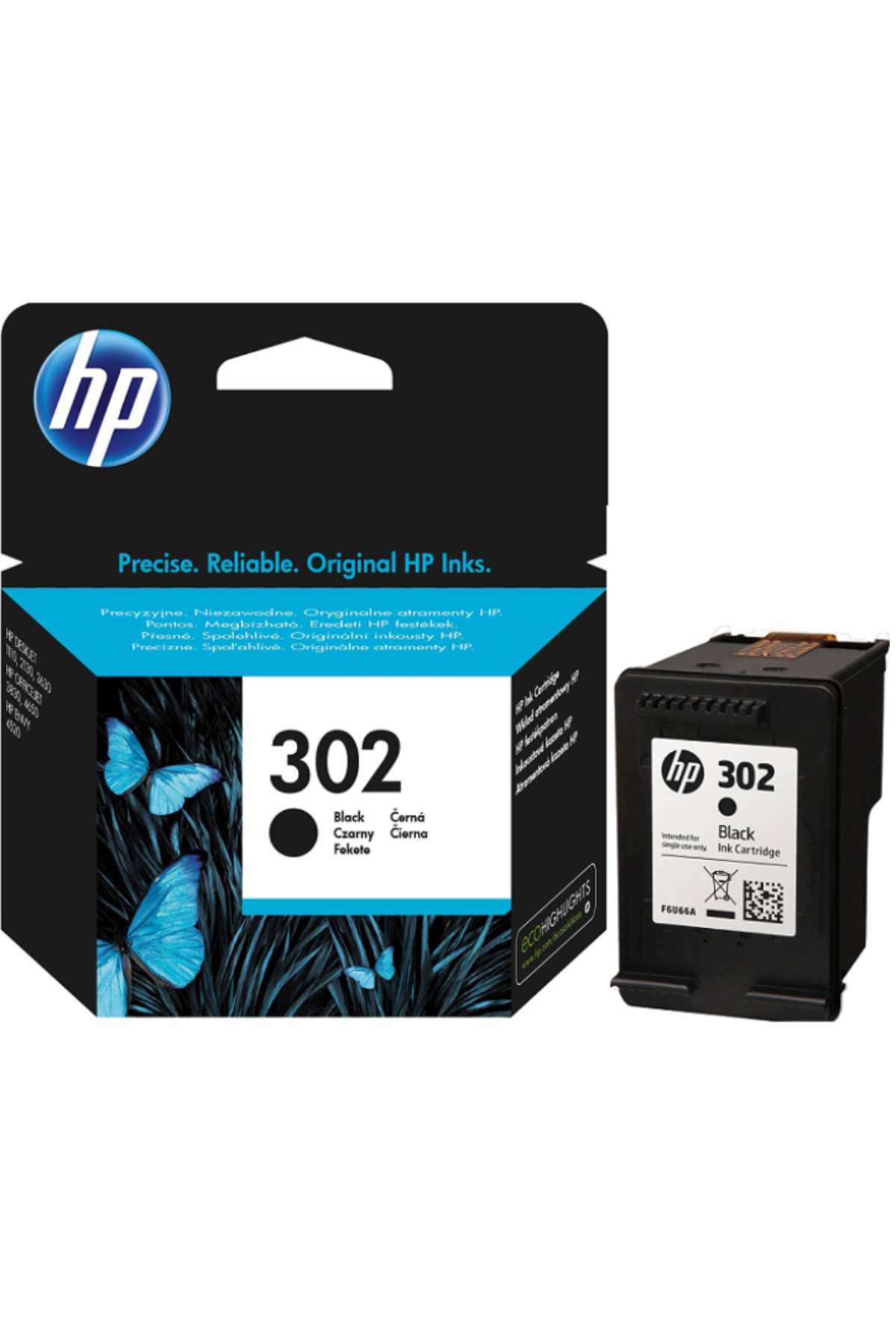 HP 302 F6U66AE Siyah Kartuş